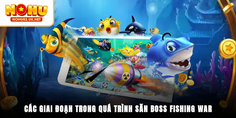 Các giai đoạn trong quá trình săn boss Fishing War